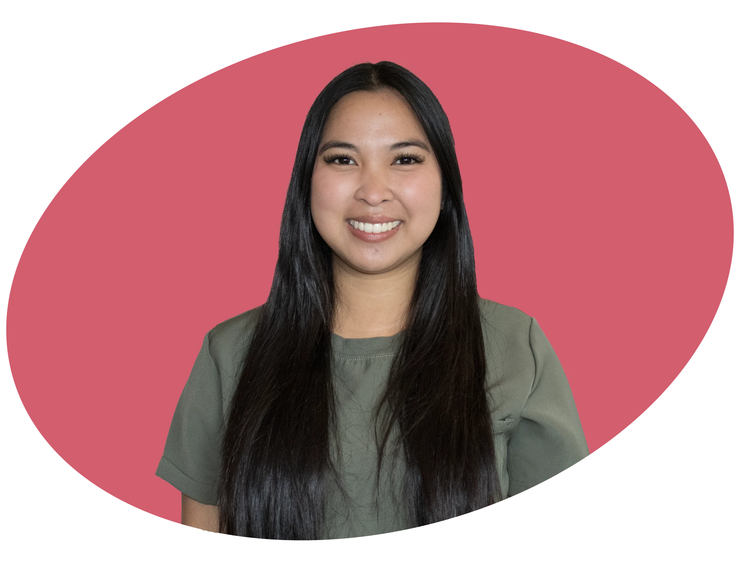An image of a smiling dental assistant